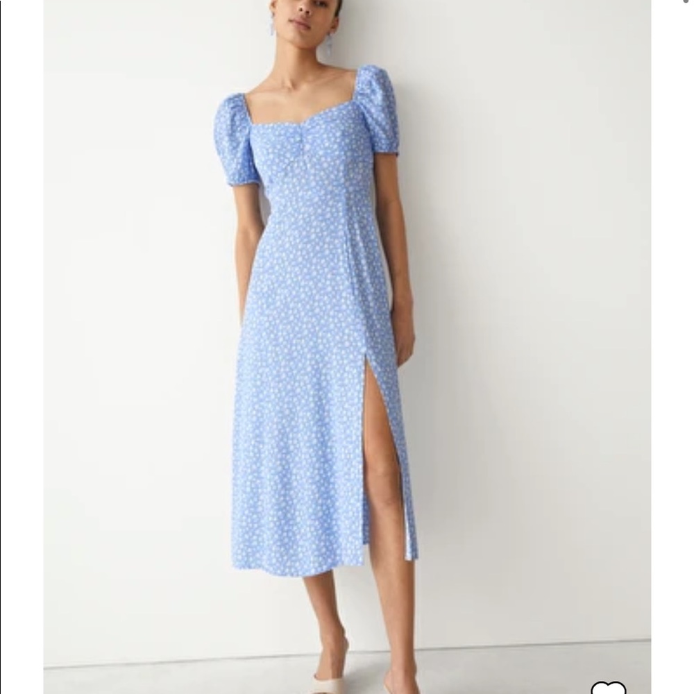 NWOT & Other Stories Flowy Pufff Sleeve Midi Dress